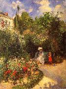 Camille Pissarro The garden of Pontoise USA oil painting artist
